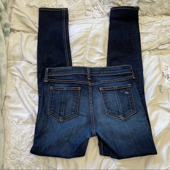 RAG & Bone Skinny Kensington Blue Jeans 27 - Picture 7 of 8